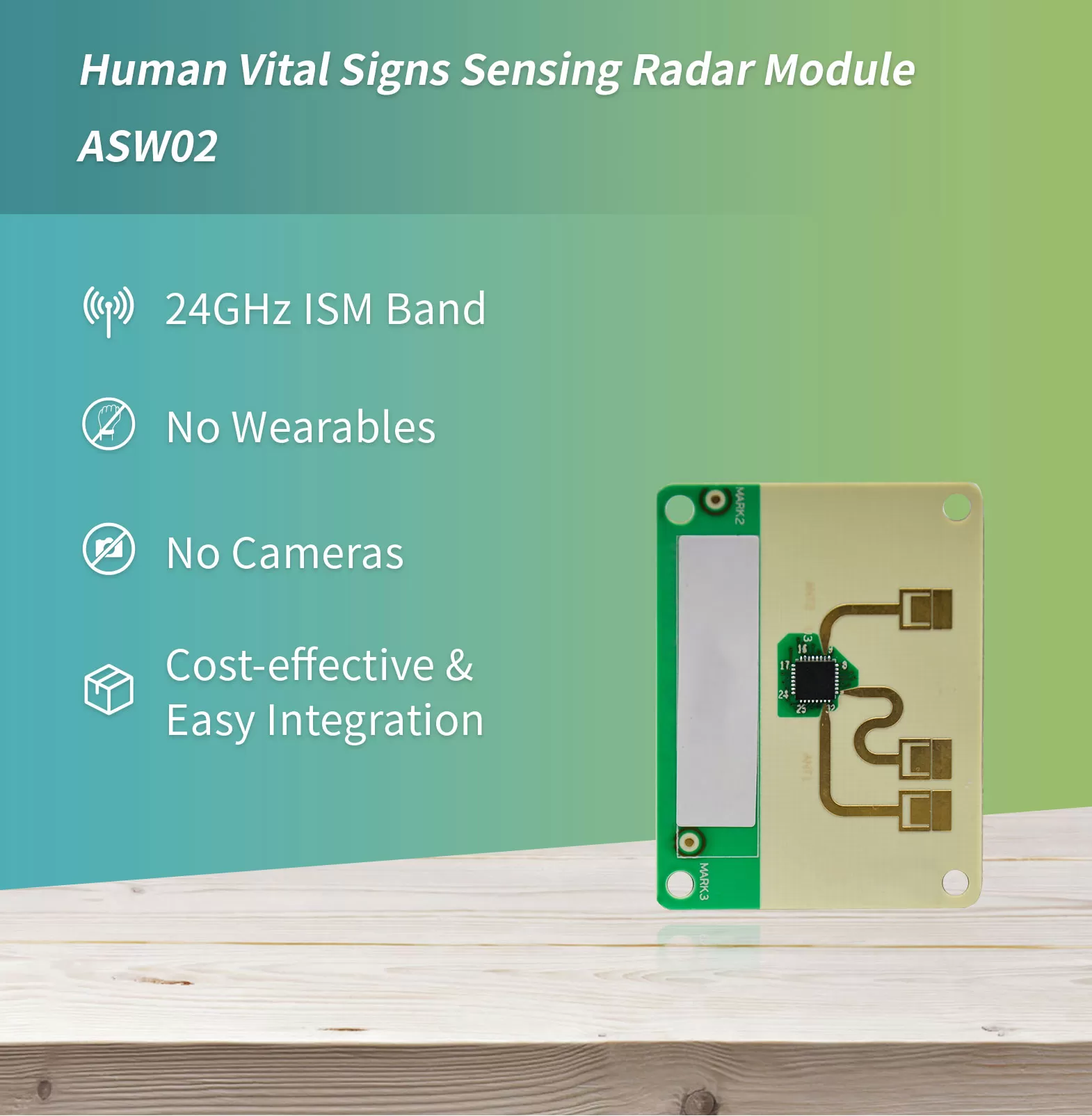 Fall Detection Radar Module ASA07 - AxEnd