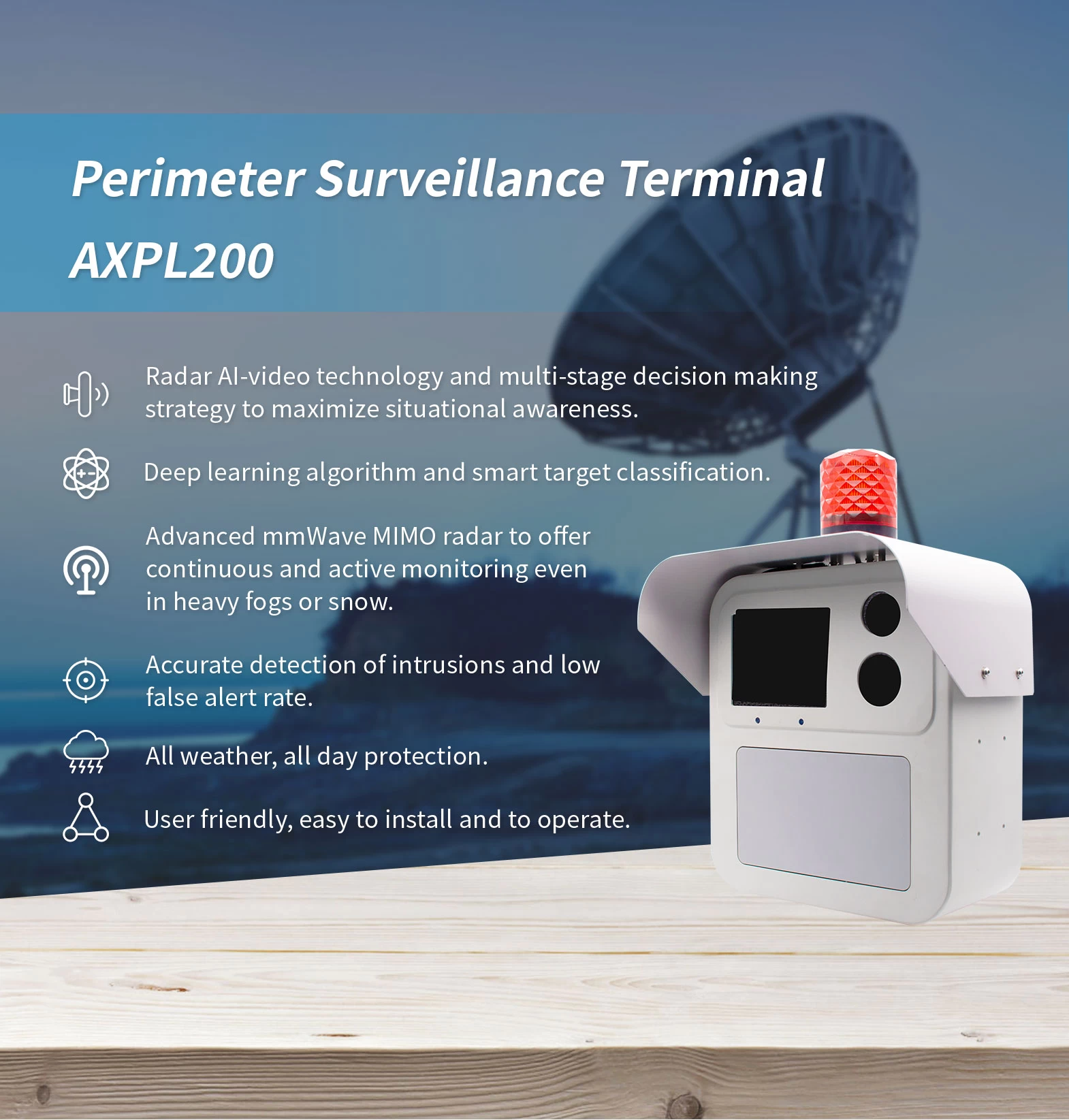 Perimeter Surveillance Terminal AXPL200 - Perimeter Security - 1