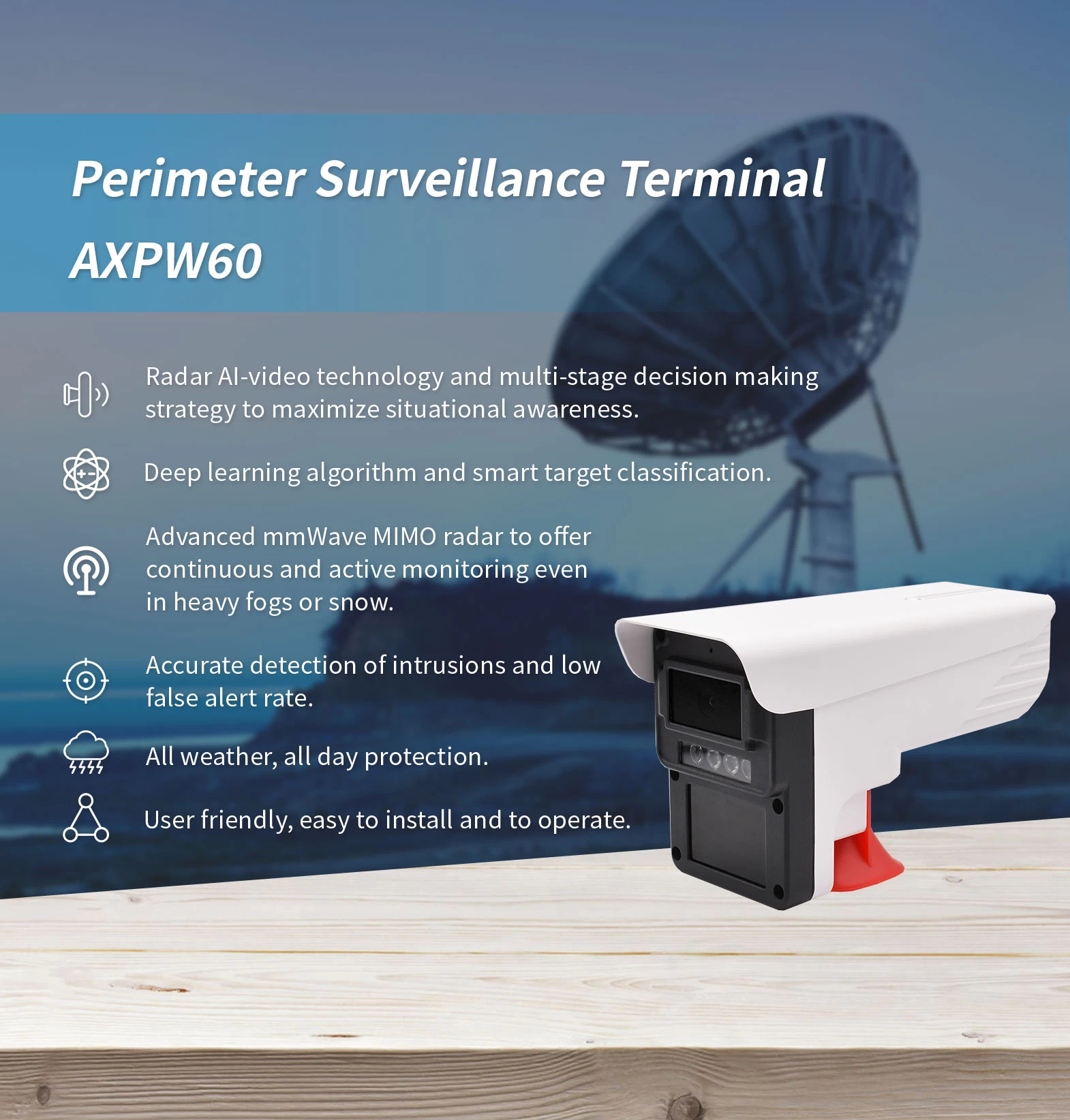 Perimeter Surveillance Terminal AXPW60 - Perimeter Security - 1