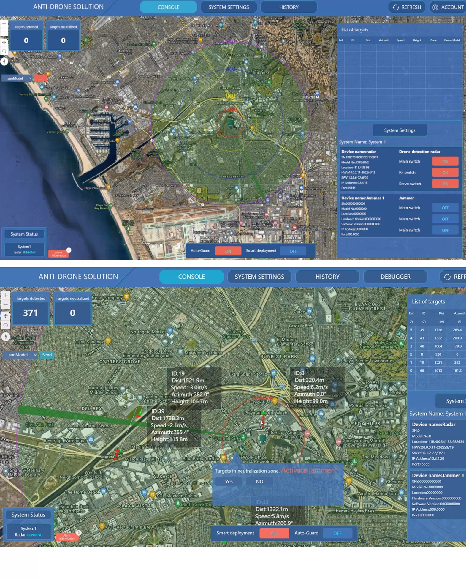 UAV Defense System - Client Software - 3